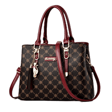 Bolsa de couro crossbody feminina