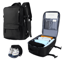 Mochila de viagem impermeável feminina