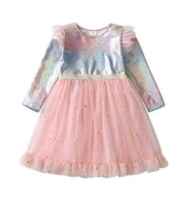 Vestido infantil sereia - 2 a 8 Anos