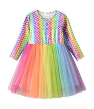 Vestido infantil sereia - 2 a 8 Anos