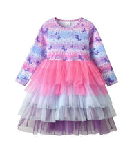 Vestido infantil sereia - 2 a 8 Anos