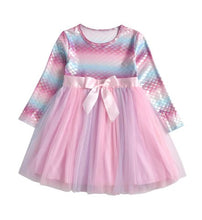 Vestido infantil sereia - 2 a 8 Anos