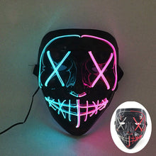 Máscara led neon para Halloween