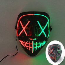 Máscara led neon para Halloween