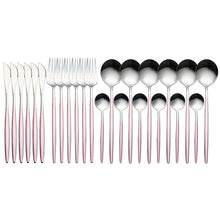 Conjunto de talheres de luxo em aço inoxidável