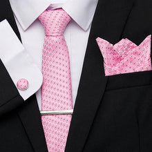 Gravatas de luxo semi slim com abotoadura, lenço e clipe