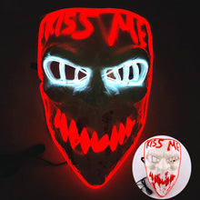 Máscara led neon para Halloween