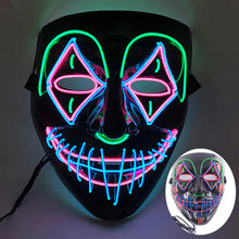 Máscara led neon para Halloween
