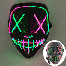 Máscara led neon para Halloween