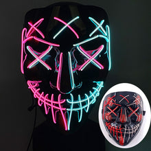 Máscara led neon para Halloween