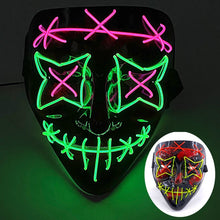 Máscara led neon para Halloween