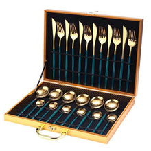 Conjunto de talhares de luxo em aço inoxidável com maleta