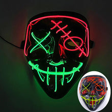 Máscara led neon para Halloween