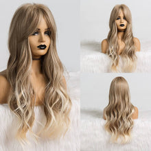 Peruca feminina sintética cabelo longo