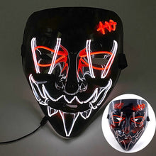 Máscara led neon para Halloween
