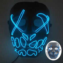 Máscara led neon para Halloween