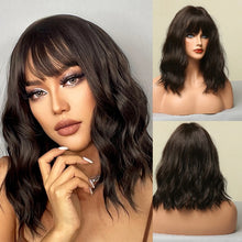 Peruca feminina sintética cabelo curto