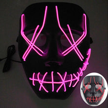 Máscara led neon para Halloween