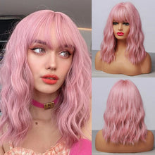 Peruca feminina sintética cabelo curto