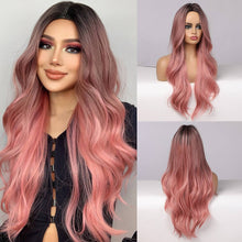 Peruca feminina sintética cabelo longo