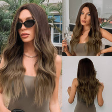 Peruca feminina sintética cabelo longo