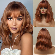 Peruca feminina sintética cabelo curto