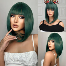 Peruca feminina sintética cabelo curto