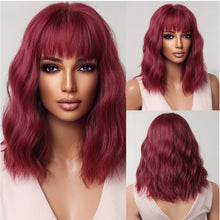 Peruca feminina sintética cabelo curto