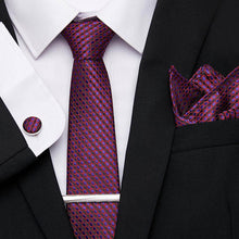 Gravatas de luxo semi slim com abotoadura, lenço e clipe