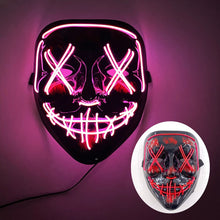 Máscara led neon para Halloween