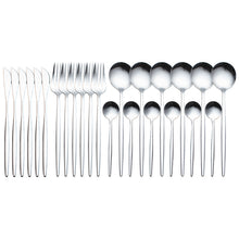Conjunto de talheres de luxo em aço inoxidável