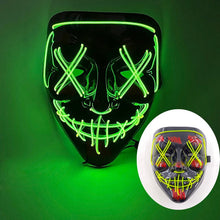 Máscara led neon para Halloween