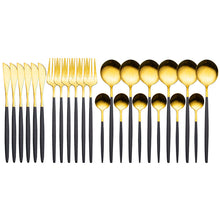 Conjunto de talheres de luxo em aço inoxidável