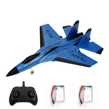 Avião caça FX620 de controle remoto 2.4 GHz de 2 canais com 2 baterias