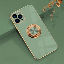 Capa de luxo com anel magnético para iPhone