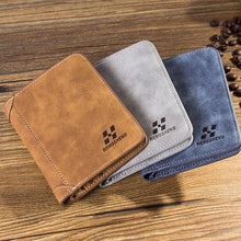 Carteira masculina simples e elegante em couro ecológico