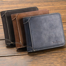 Carteira masculina simples e elegante em couro ecológico