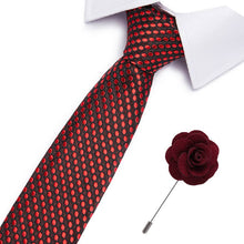 Gravatas de luxo semi slim com broche