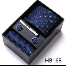 Conjuntos elegantes masculinos de gravata semi slim, lenço, clipe e abotoaduras
