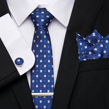 Gravatas de luxo semi slim com abotoadura, lenço e clipe