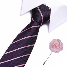 Gravatas de luxo semi slim com broche