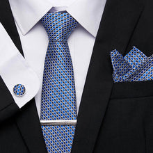 Gravatas de luxo semi slim com abotoadura, lenço e clipe