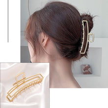 Presilhas elegantes de metal para cabelo