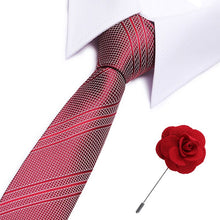 Gravatas de luxo semi slim com broche