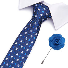 Gravatas de luxo semi slim com broche