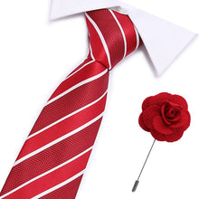 Gravatas de luxo semi slim com broche