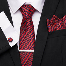 Gravatas de luxo semi slim com abotoadura, lenço e clipe