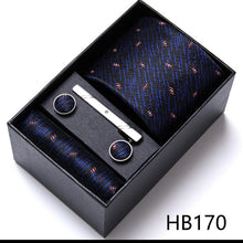 Conjuntos elegantes masculinos de gravata semi slim, lenço, clipe e abotoaduras