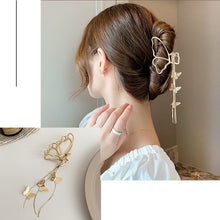 Presilhas elegantes de metal para cabelo