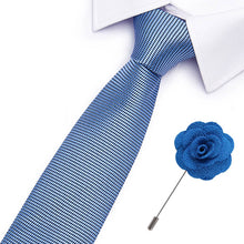 Gravatas de luxo semi slim com broche